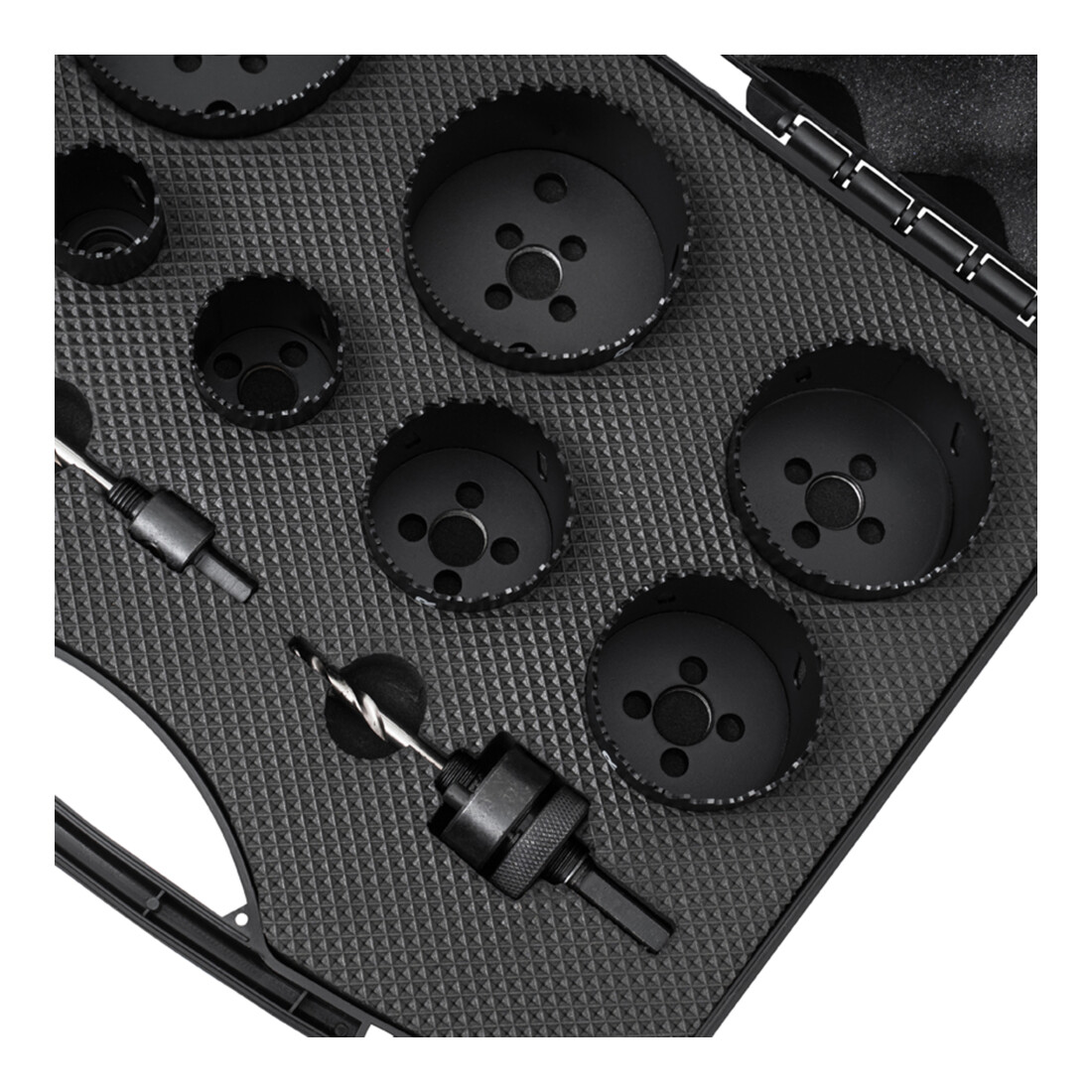 STIER Lochsägen Elektrikerset HSS-Co8 Bimetall, 44mm Schnitttiefe, 11-teilig (25, 32, 40, 54, 60, 68, 76 und 86 mm)
