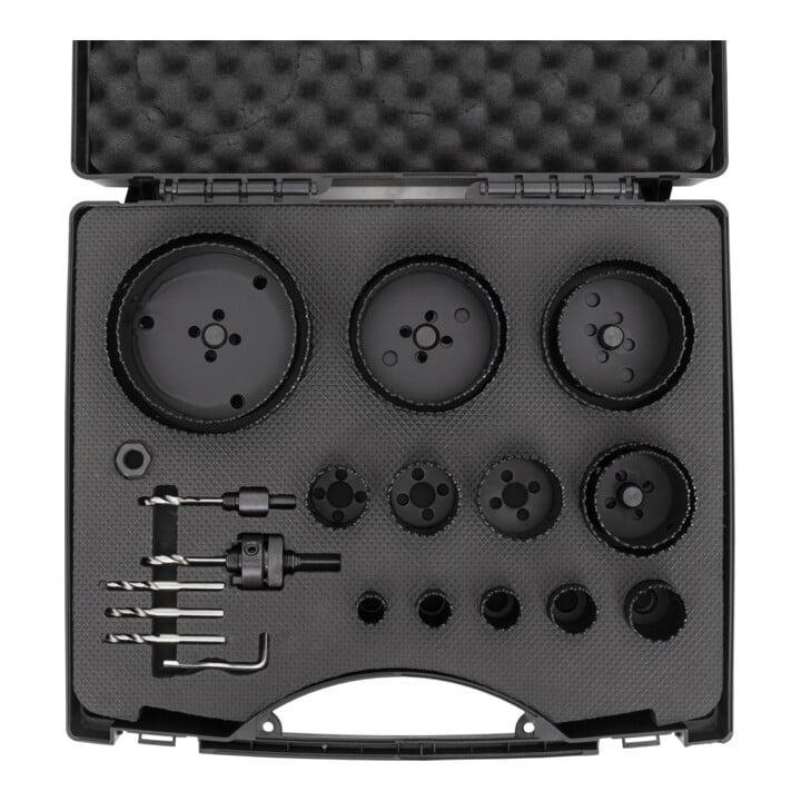 STIER Lochsägen-Set HSS-Co8 Bimetall, 21-teilig, 19 - 121 x 44 mm