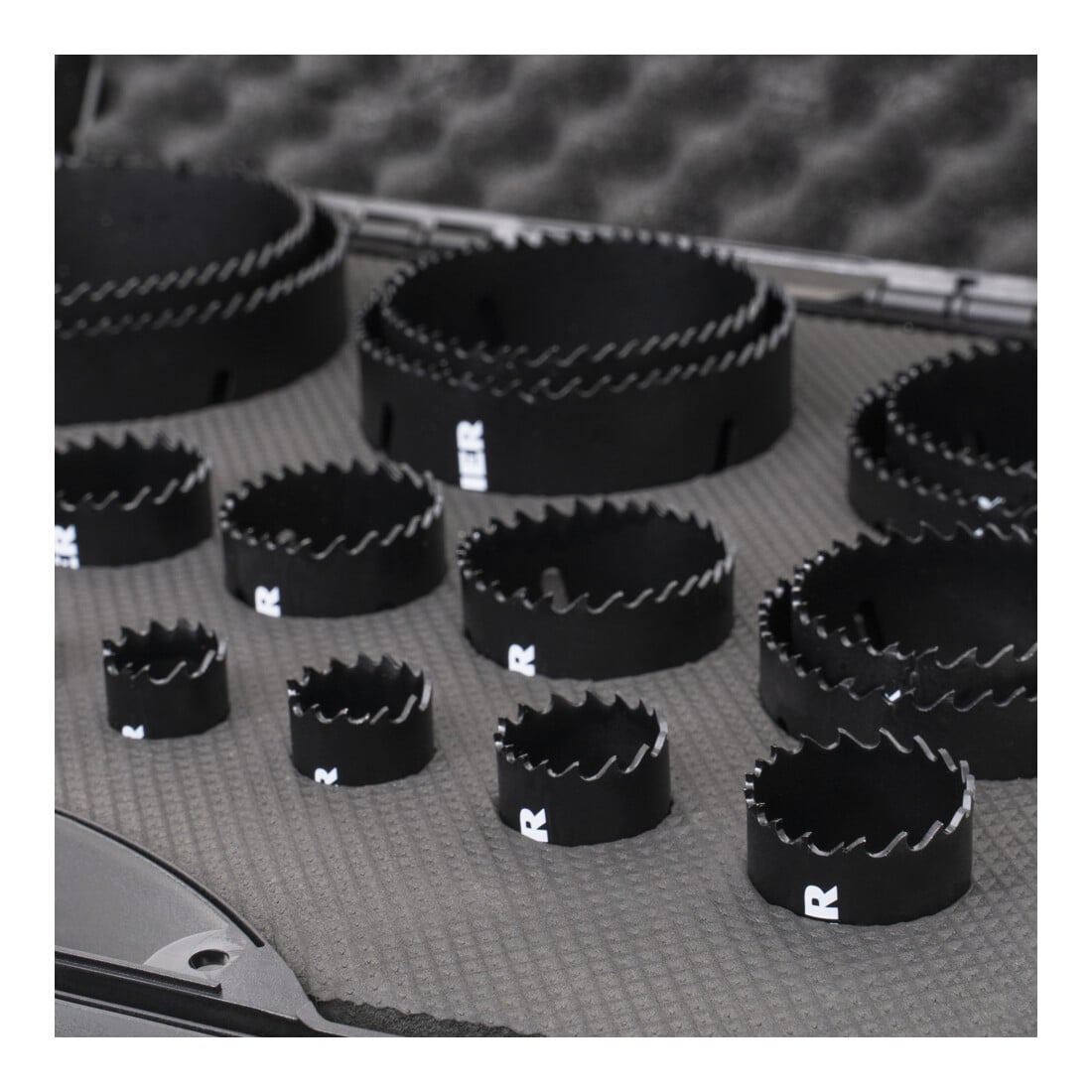 STIER Lochsägen-Set HSS-Co8 Bimetall, 21-teilig, 19 - 121 x 44 mm
