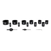 STIER Lochsägen-Set HSS-Co8 Bimetall, 44mm Schnitttiefe, 14-teilig (20, 22, 25, 32, 35, 40, 44, 51, 60, 68 und 76 mm)-2