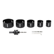 STIER Lochsägen-Set HSS-Co8 Bimetall, 8-teilig (38, 44, 57, 68, 82 mm)-2