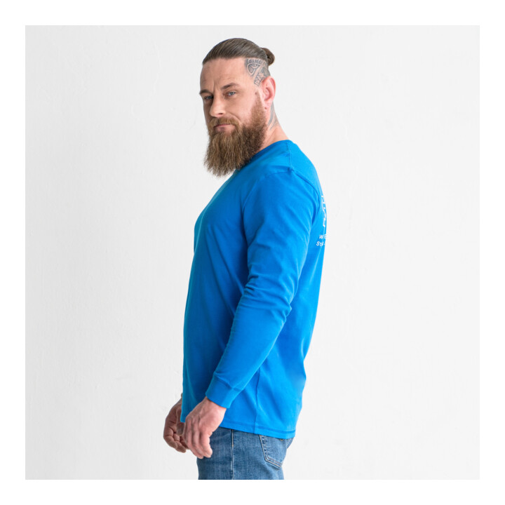 STIER Longsleeve Logo Capsule organic cotton S Indigo Blue