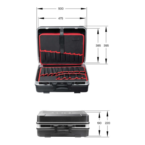 STIER Mallette à outils Premium, vide