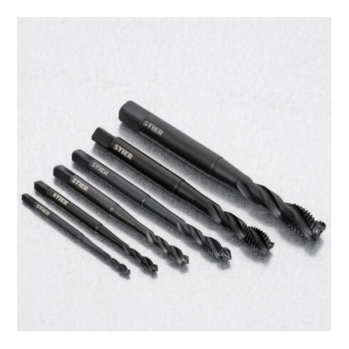 STIER Maschinengewindebohrer M8 Vaporisiert DIN 371 Form C/RSP35° HSSE
