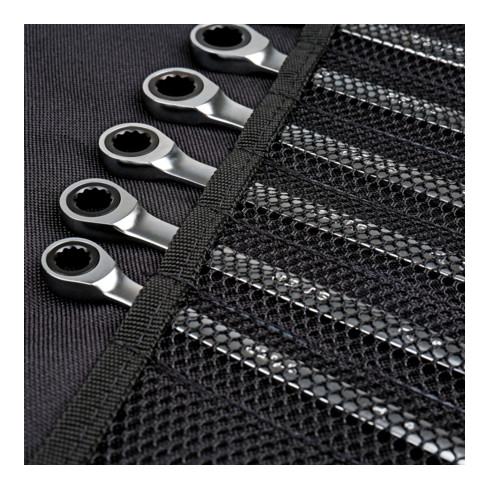 STIER Maul-Ringratschenschlüssel-Satz, SW 8 - 19 mm, 12-teilig