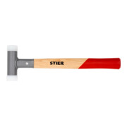 STIER Mazza con manico in noce americano, UPE/nylon (65D/70D), ø 30 mm, antirimbalzo-1