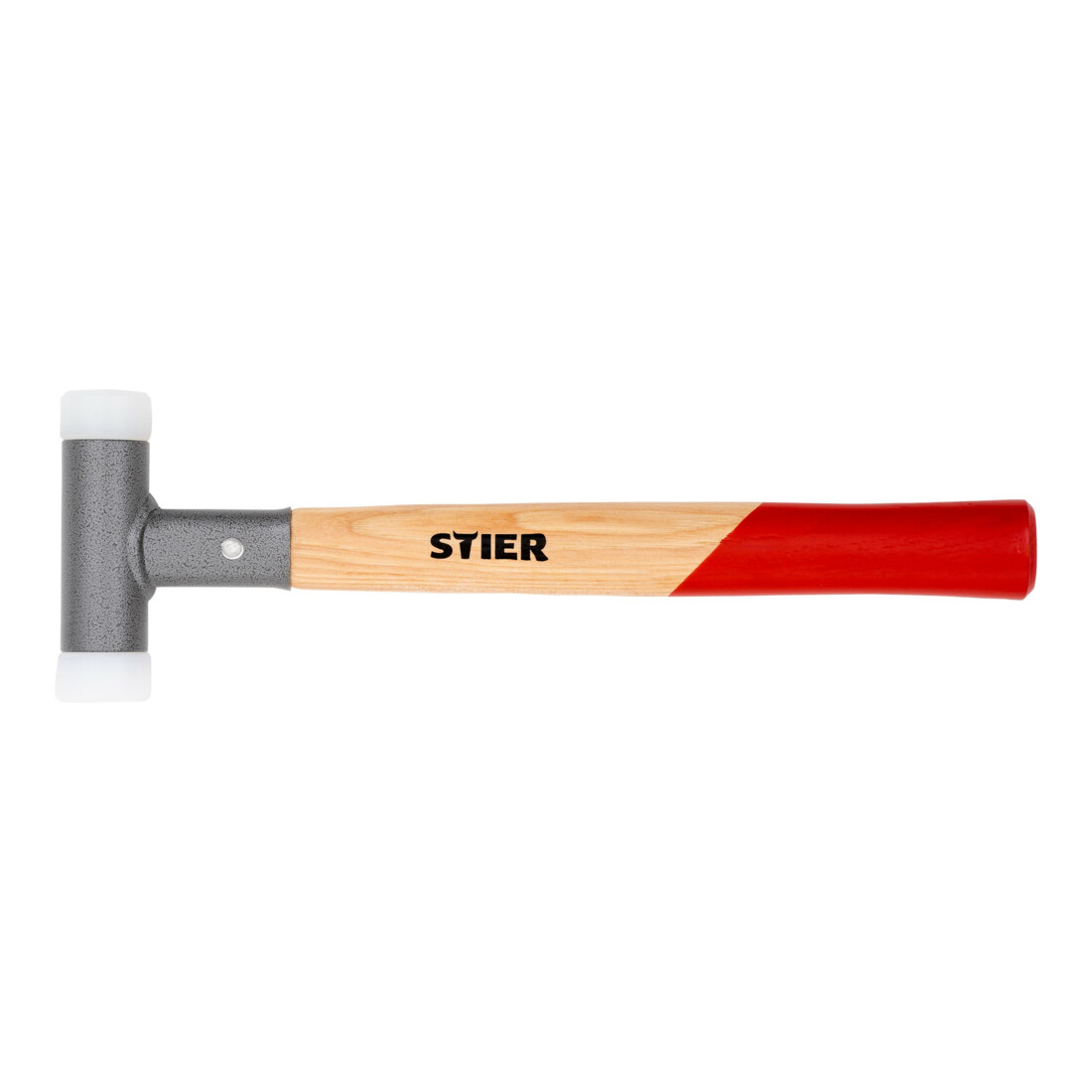 STIER Mazza con manico in noce americano, UPE/nylon (65D/70D), ø 30 mm, antirimbalzo