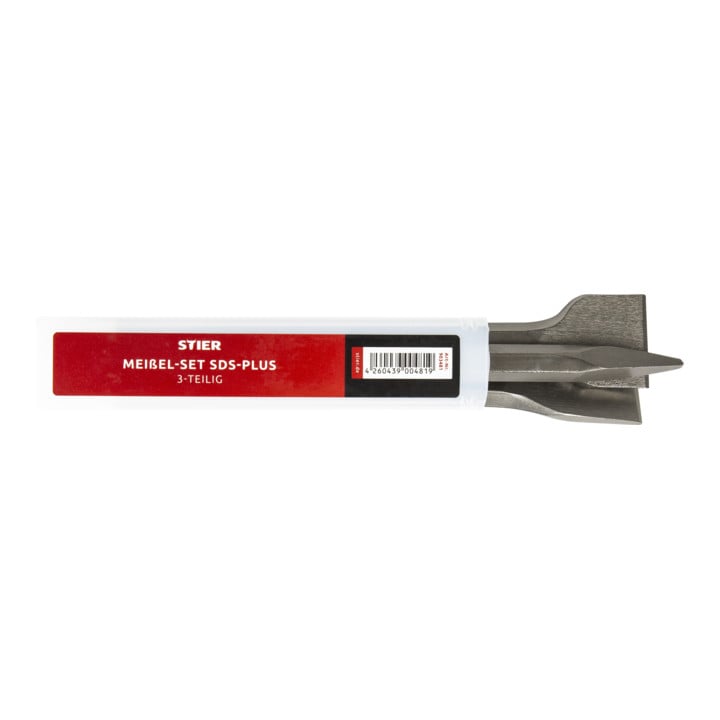STIER Meißel-Set, SDS-plus, 3-teilig