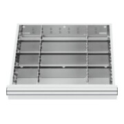 STIER Metalen ladeverdeling BLH 100/125 mm binnenmaat 500x450 mm 12 vakken 6 x TW 125