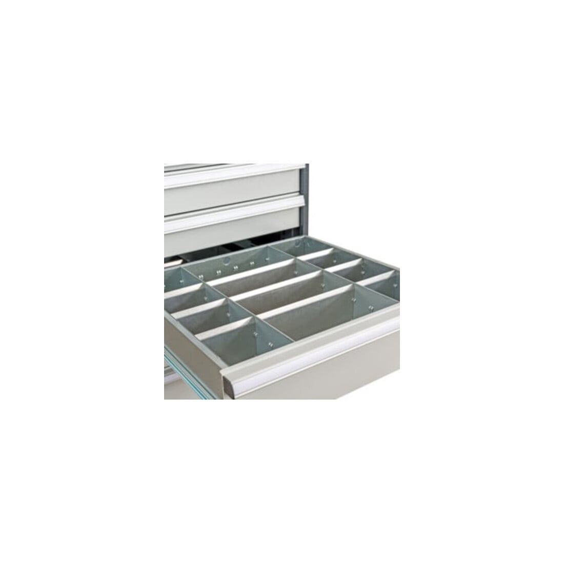 STIER Metalen ladeverdeling BLH 100/125 mm binnenmaat 500x450 mm 12 vakken 6 x TW 125