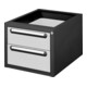 STIER Meuble bas Container Premium avec 2 tiroirs L×P×H 480×600×395 mm