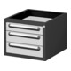 STIER Meuble bas Container Premium avec 3 tiroirs L×P×H 480×600×395 mm
