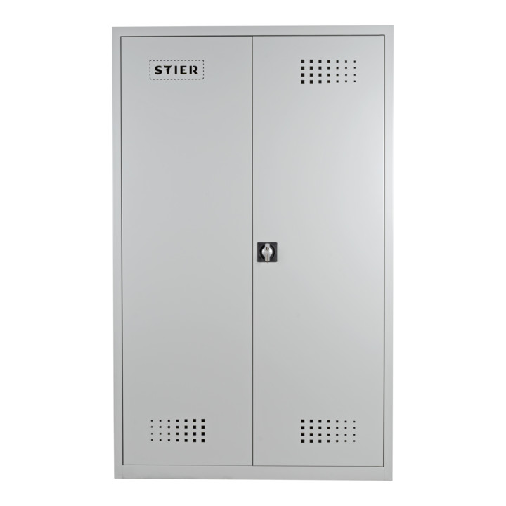 STIER milieukast met 4 verzinkte bakvormige legborden 1950x1200x420 mm