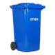 STIER minicontainer met 2 wielen 240 l blauw BxDxH 576x720x1067 mm