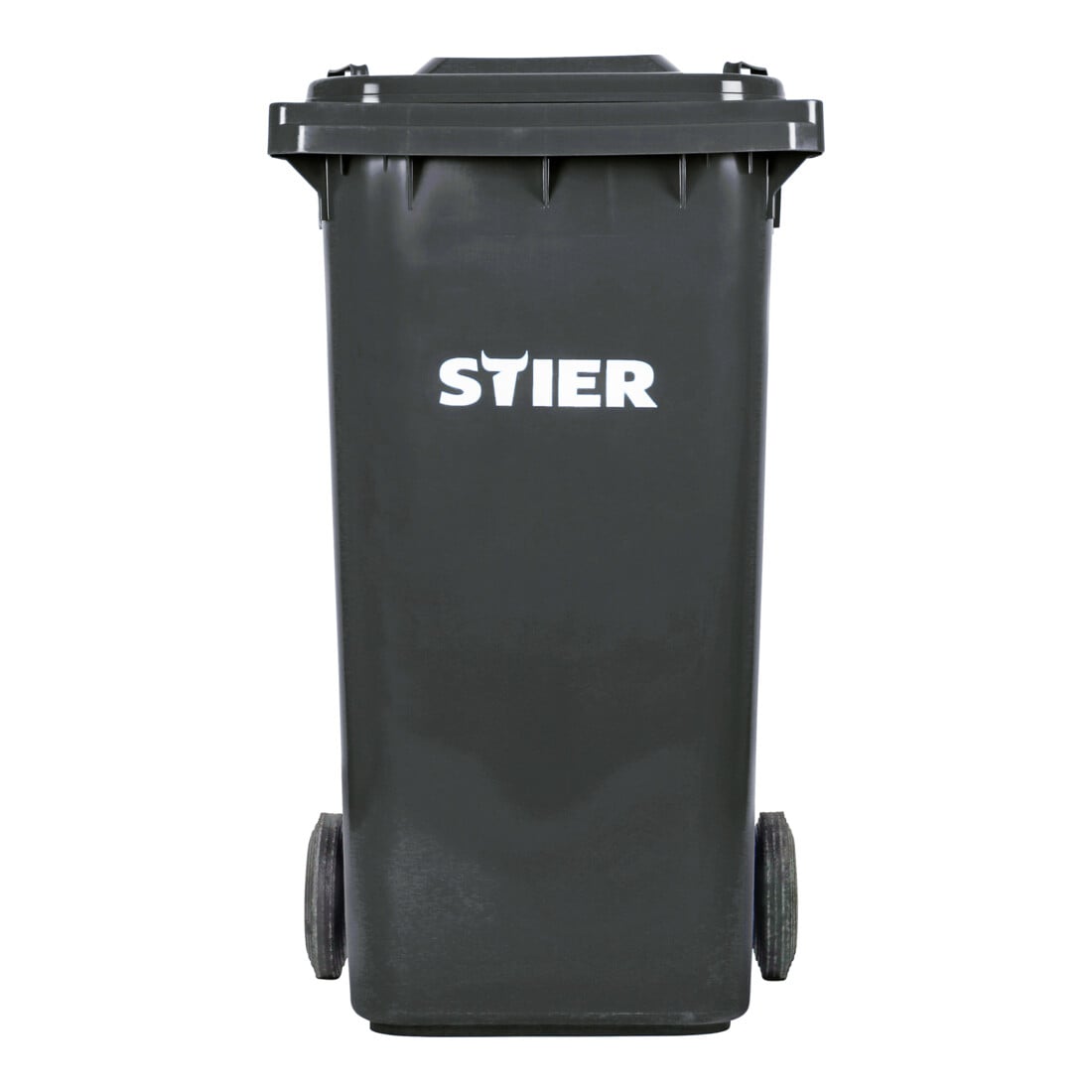 STIER minicontainer met 2 wielen 240 l grijs BxDxH 576x720x1067 mm