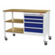 STIER mobiele kastenwerkband lichtgrijs/gentiaanblauw 960 mm-1