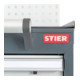 STIER Mobiler Schubladenschrank mit 4 Schubladen BxTxH 600x575x790 mm-5