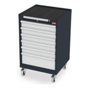 STIER Mobiler Schubladenschrank mit 6 Schubladen BxTxH 600x575x990 mm