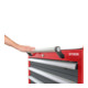 STIER Mobiler Schubladenschrank mit 6 Schubladen BxTxH 600x575x990 mm rot/anthrazitgrau-2