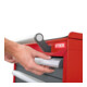 STIER Mobiler Schubladenschrank mit 6 Schubladen BxTxH 600x575x990 mm rot/anthrazitgrau-4
