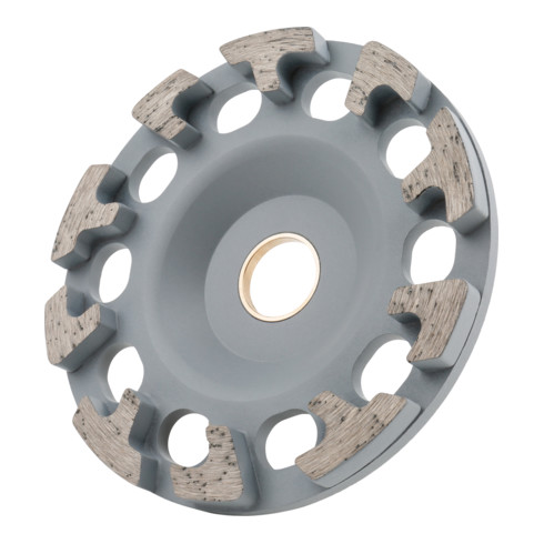 STIER Mola a tazza diamantata ø130 mm foro 25,0 / 22,23 mm calcestruzzo/materiale universale, platorello diamantato
