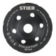 STIER Mola a tazza diamantata doppia ø125 mm foro 22,23 mm calcestruzzo, platorello diamantato-3
