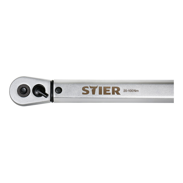 STIER momentsleutel met omschakelbare ratel 1/2" opname 20-100 Nm