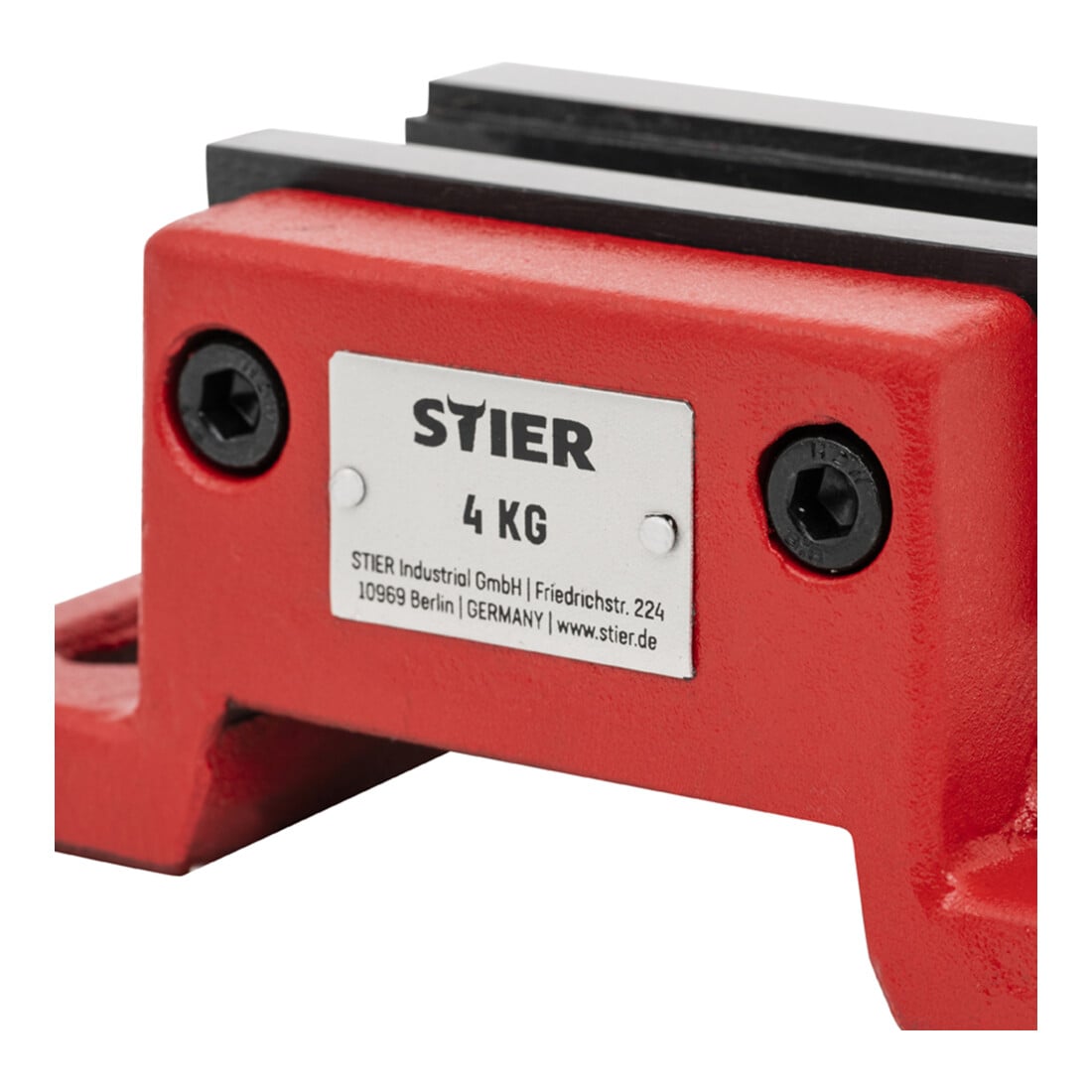 STIER Morsa a vite per macchine utensili largh. ganasce 100 mm apert. 85 mm