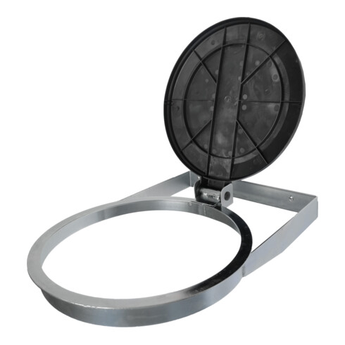 STIER Müllsackhalter zur Wandbefestigung schwarz für 120l Volumen BxTxH 550x370x100mm