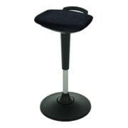 STIER Multibewegliche Stehhilfe mit Tellerfuß Sitzhöhe 600-840mm Schwarz