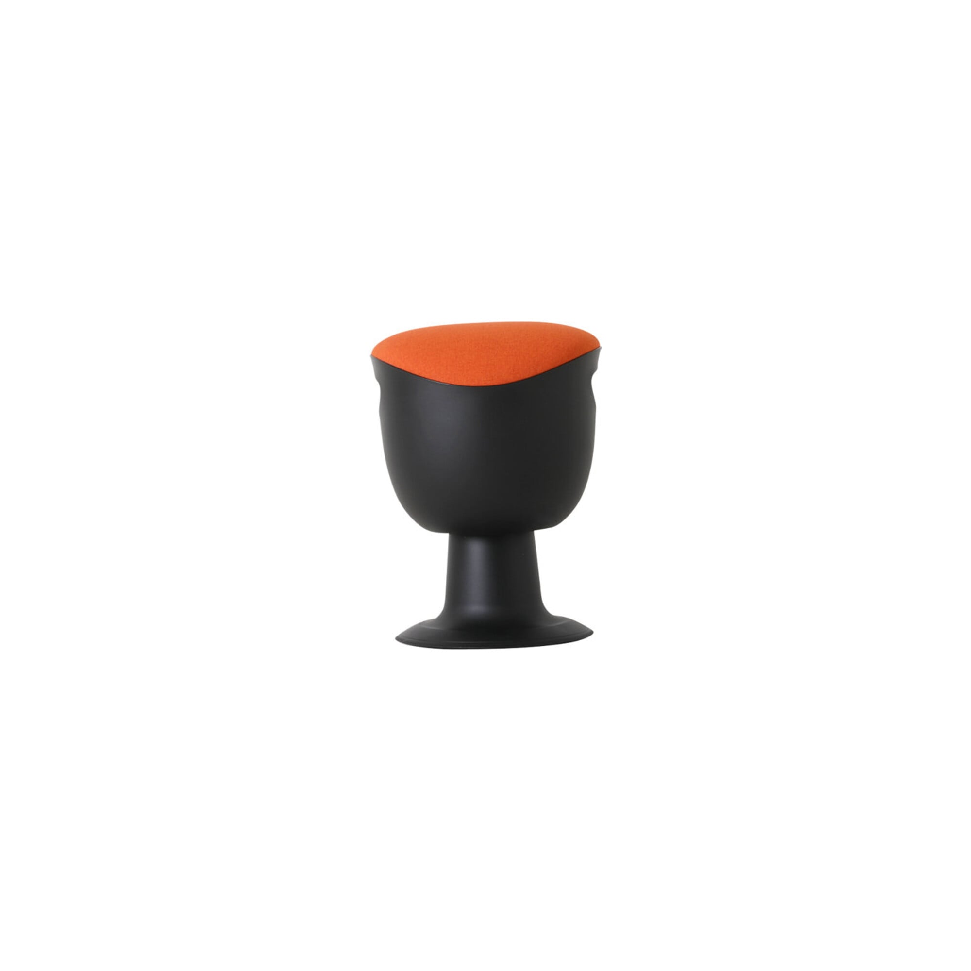 STIER Multibeweglicher Drehhocker mit Tellerfuß Sitzhöhe 465-585mm Polster Orange