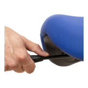 STIER Multibeweglicher Hocker mit Sattelsitz blau Sitzhöhe 510-700 mm-5