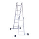 STIER multifunctionele ladder 4x3 sporten + platform 150 kg 12 treden DIN EN 131-1