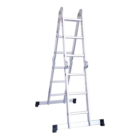 STIER multifunctionele ladder 4x3 sporten + platform 150 kg 12 treden DIN EN 131