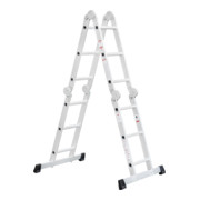 STIER multifunctionele ladder 4x3 sporten + platform 150 kg 12 treden DIN EN 131