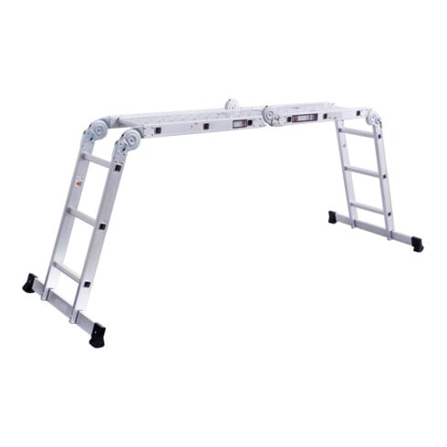 STIER multifunctionele ladder 4x3 sporten + platform 150 kg 12 treden DIN EN 131