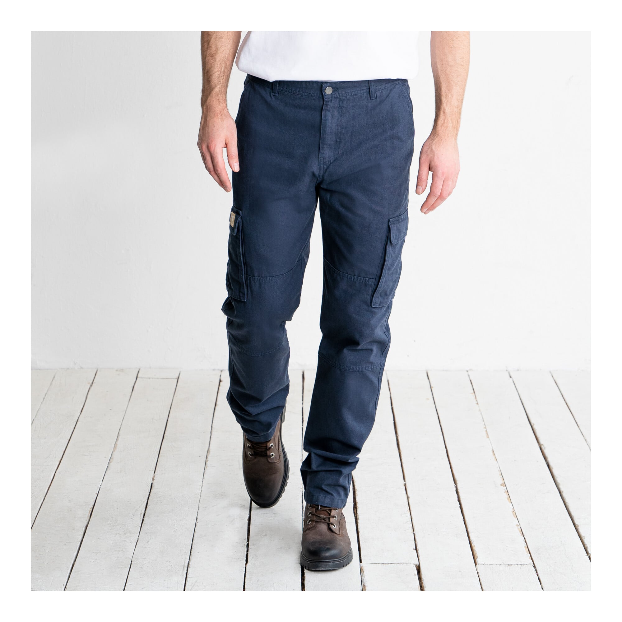 STIER Multipocket Cargo Pants essential bci cotton 36/34 Navy