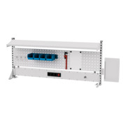 STIER multiwandopbouw BxH 1500x650 mm 1 geperforeerde wand 1 legbord 1 energiebalk