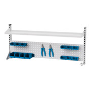 STIER multiwandopbouw BxH 1500x650 mm 1 geperforeerde wand 1 legbord