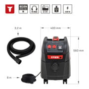 STIER Nass-Trockensauger M PRO-35L - 73 L/s · 270 mbar-4