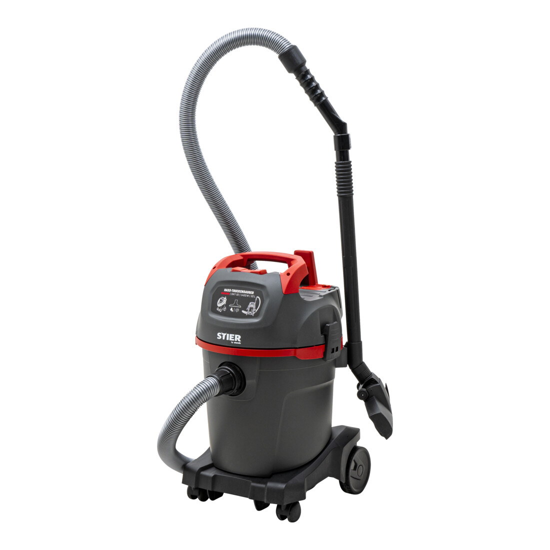 STIER Nat-/droogzuiger Basic-32L - 69 L/s · 259 mbar