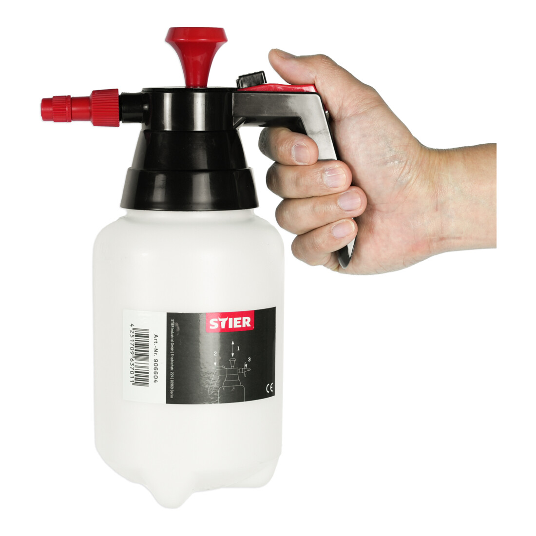STIER Nebulizzatore a pompaggio per detergente per freni con guarnizione Viton, 1 l