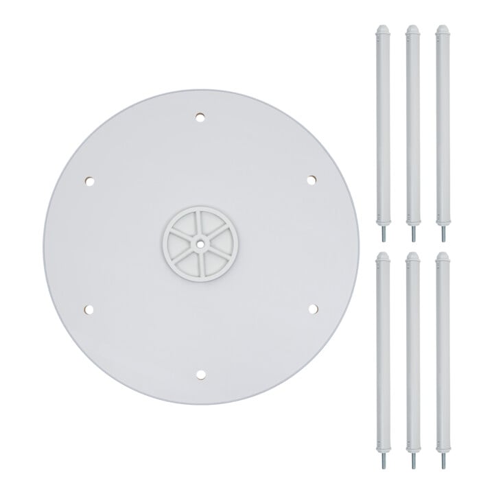STIER Ordnerdrehsäule 1 Etage für bis zu 24 Ordnern Ø 800mm x 344mm Anbauelement