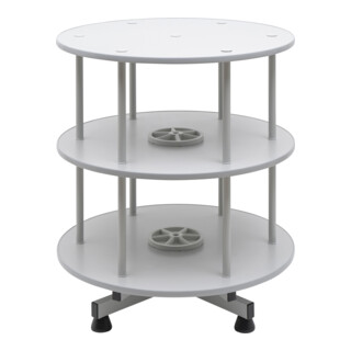 STIER Ordnerdrehsäule 2 Etagen für bis zu 48 Ordnern Ø 800mm x 850mm