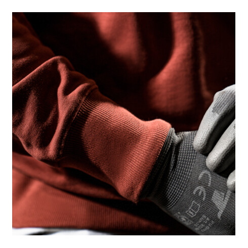 STIER Oversized Zip Sweater Functional Pocket organic cotton
