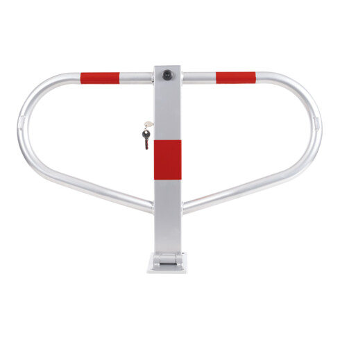 STIER Parkbügel umlegbar mit Zylinderschloss HxBxT 512x775x190mm