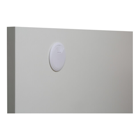 STIER Piano della scrivania bianco