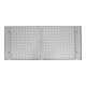 STIER Piastra perforata per parete di officina, 1000x450 mm, grigio luce-5
