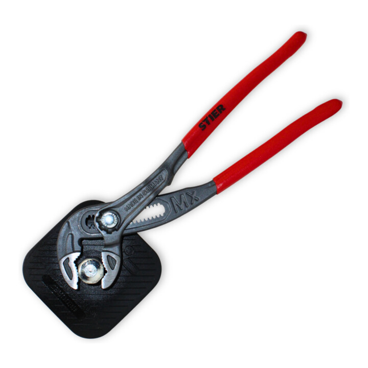 STIER Pince multiprise 180 mm avec réglage rapide par bouton-poussoir