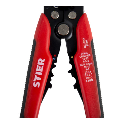 STIER Pinza automatica da taglio, di serraggio e spelafili Kombi+